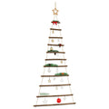 vidaXL Hängender Weihnachtsbaum mit Sternspitze 74x150 cm Naturzweig