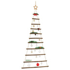 vidaXL Hängender Weihnachtsbaum mit Sternspitze 74x150 cm Naturzweig