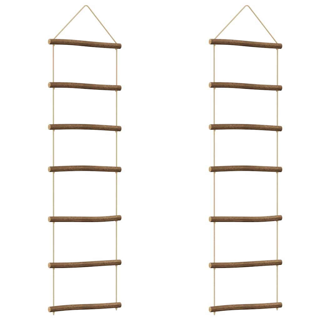 vidaXL Wanddekorationen in Leiterform 2Stk. 30x100cm Natürlicher Zweig