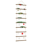 vidaXL Wanddekoration in Leiterform 50x150 cm Natürlicher Zweig