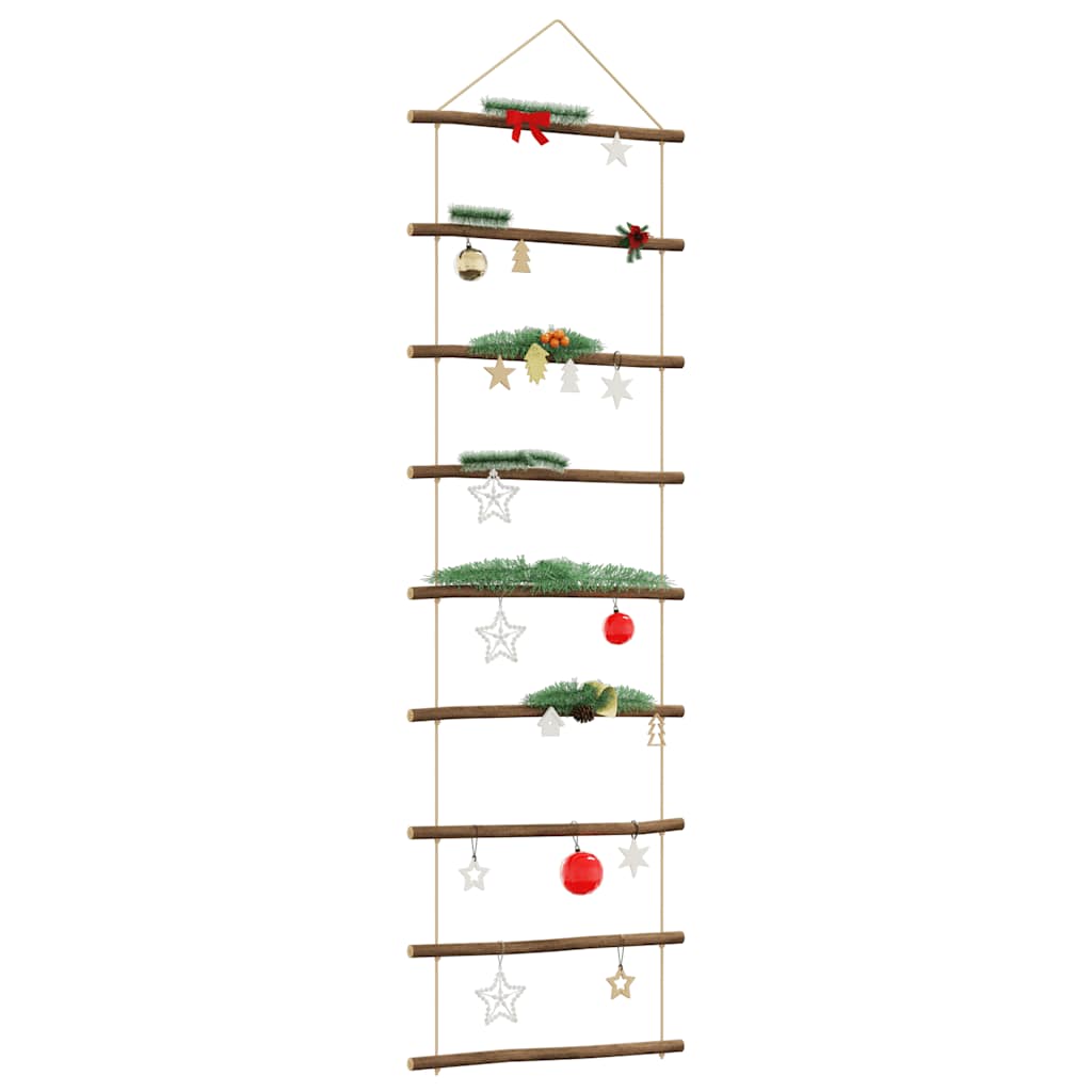 vidaXL Wanddekoration in Leiterform 50x150 cm Natürlicher Zweig