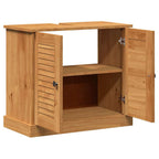 vidaXL Waschbeckenunterschrank mit Regal VIGO Braun und Honigbraun