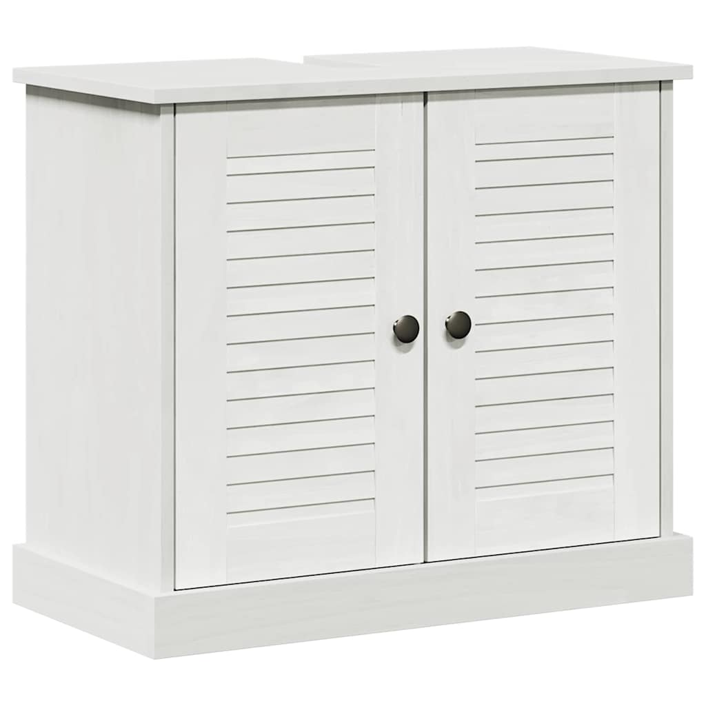 vidaXL Waschbeckenunterschrank VIGO Weiß und Antikweiß 68 x 34 x 59 cm