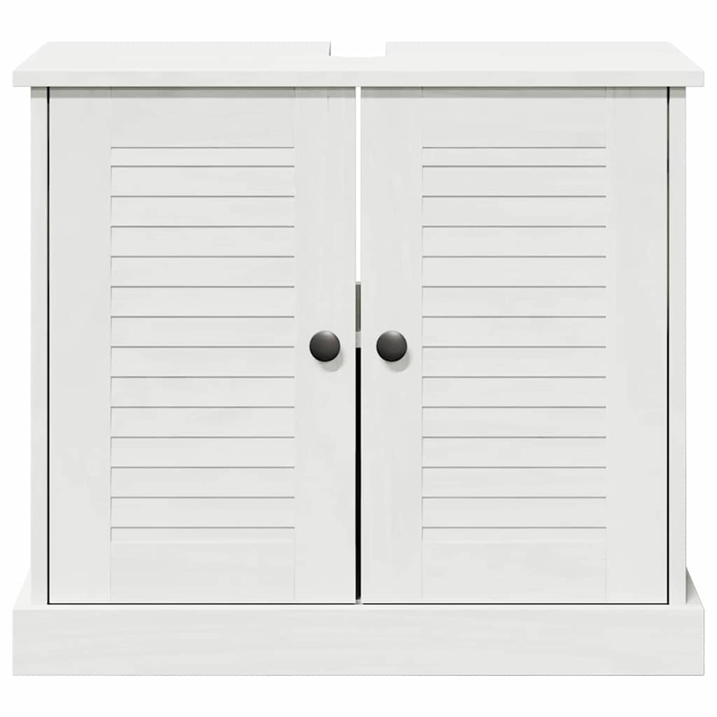 vidaXL Waschbeckenunterschrank VIGO Weiß und Antikweiß 68 x 34 x 59 cm