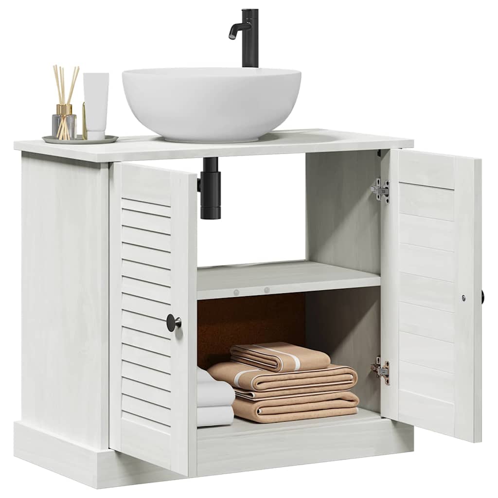 vidaXL Waschbeckenunterschrank VIGO Weiß und Antikweiß 68 x 34 x 59 cm