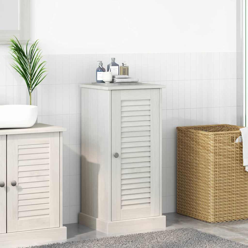 vidaXL Badezimmerschrank VIGO Weiß und Antikweiß 37,5 x 34 x 80 cm
