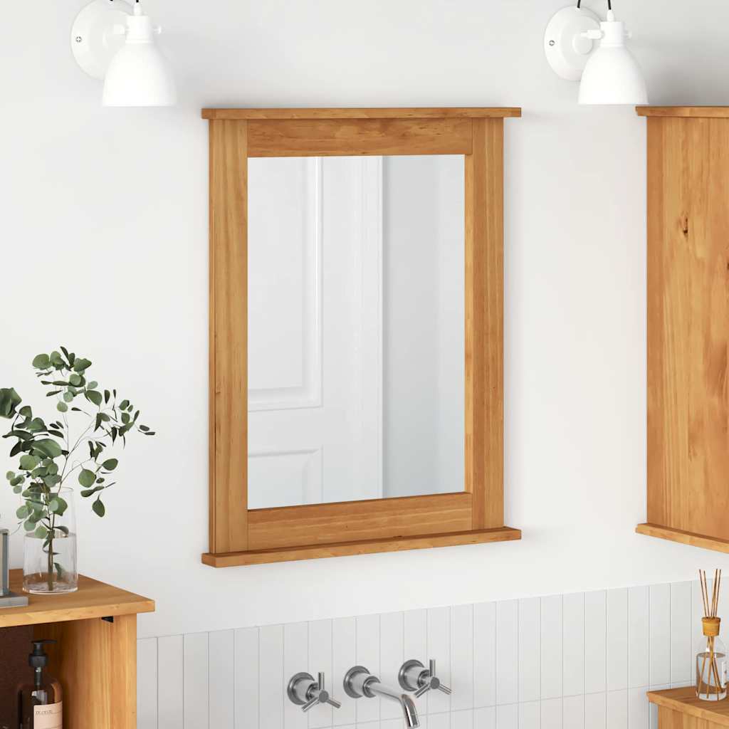 vidaXL Spiegel VIGO Honigbraun 55,5 x 5 x 70 cm Massivholz Kiefer