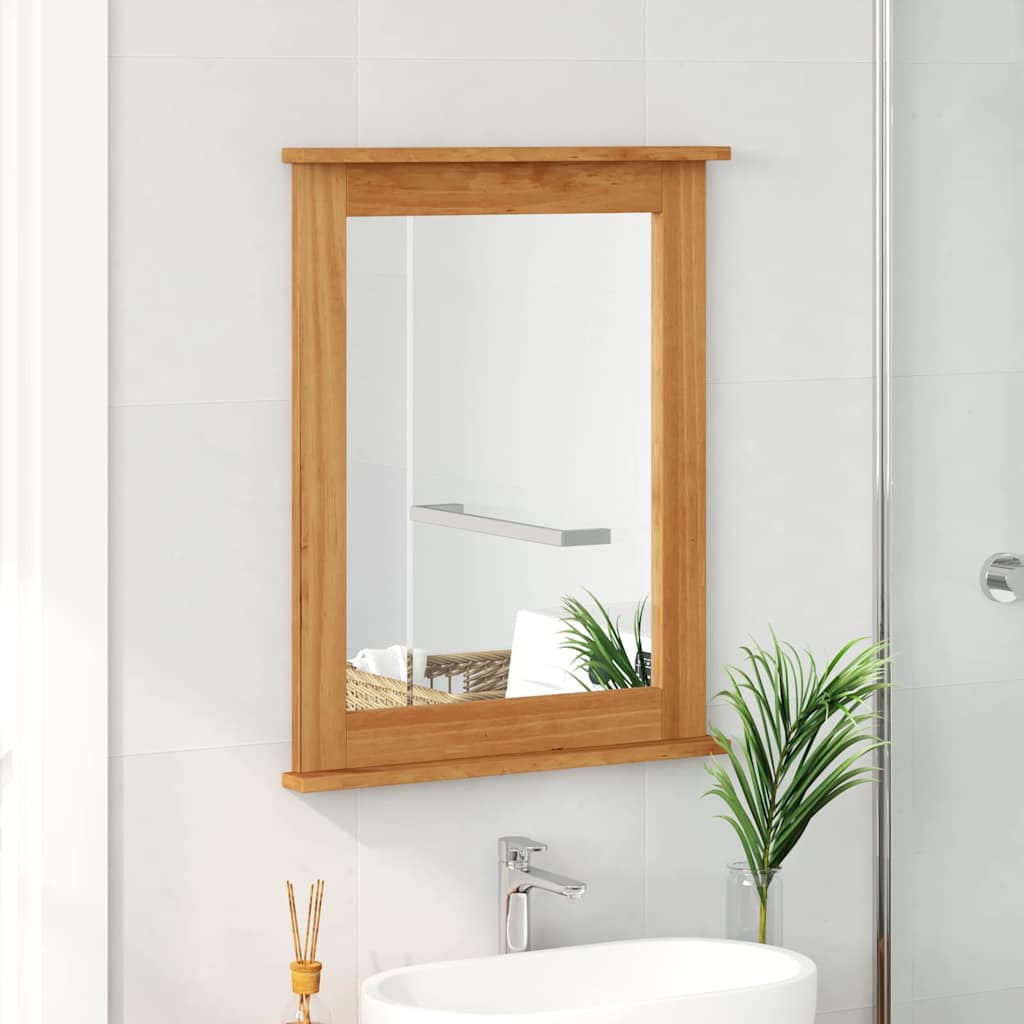 vidaXL Spiegel VIGO Honigbraun 55,5 x 5 x 70 cm Massivholz Kiefer