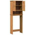 vidaXL Toilettenschrank VIGO Braun und Honigbraun 60 x 27 x 161 cm