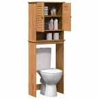 vidaXL Toilettenschrank VIGO Braun und Honigbraun 60 x 27 x 161 cm