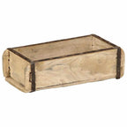 vidaXL Tablett Braun 30 x 15 x 9 cm Massives upgecyceltes Holz