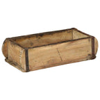 vidaXL Tablett Braun 30 x 15 x 9 cm Massives upgecyceltes Holz