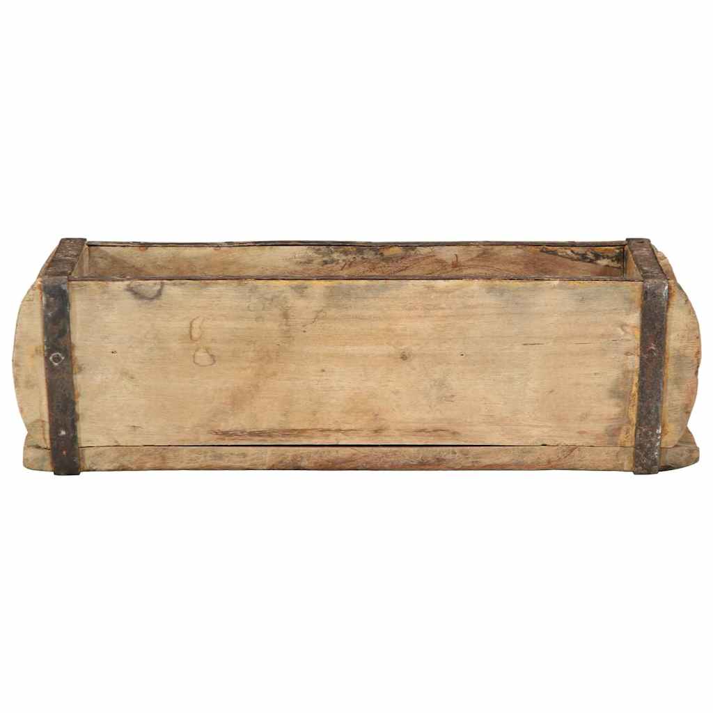 vidaXL Tablett 4 pcs Braun 30 x 15 x 9 cm Massives upgecyceltes Holz