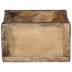 vidaXL Tablett 4 pcs Braun 30 x 15 x 9 cm Massives upgecyceltes Holz