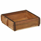 vidaXL Tablett 2 pcs Braun 29 x 31 x 10 cm Massives upgecyceltes Holz