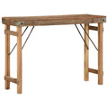 vidaXL Beistelltisch Braun 110 x 35 x 76 cm Massives upgecyceltes Holz