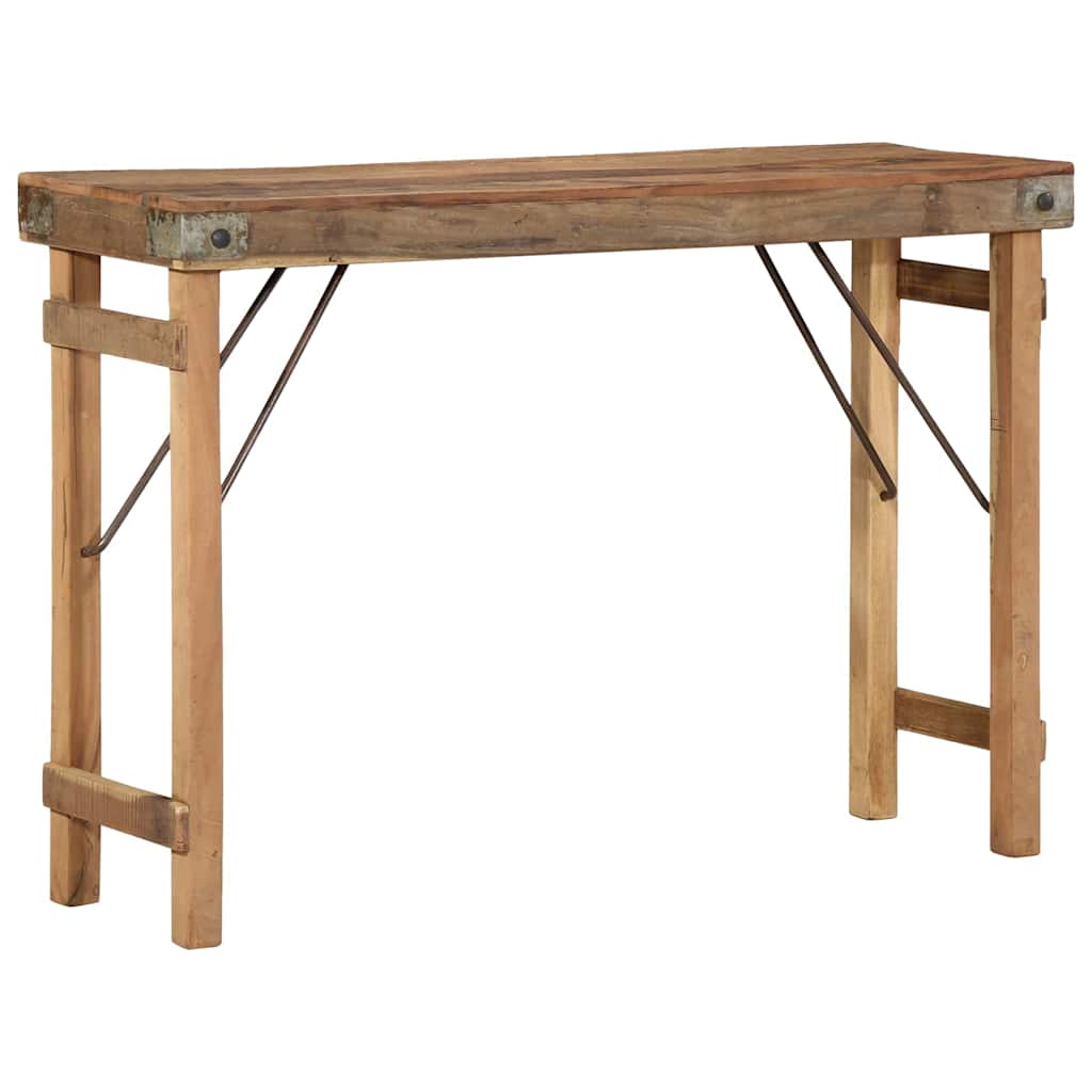 vidaXL Beistelltisch Braun 110 x 35 x 76 cm Massives upgecyceltes Holz