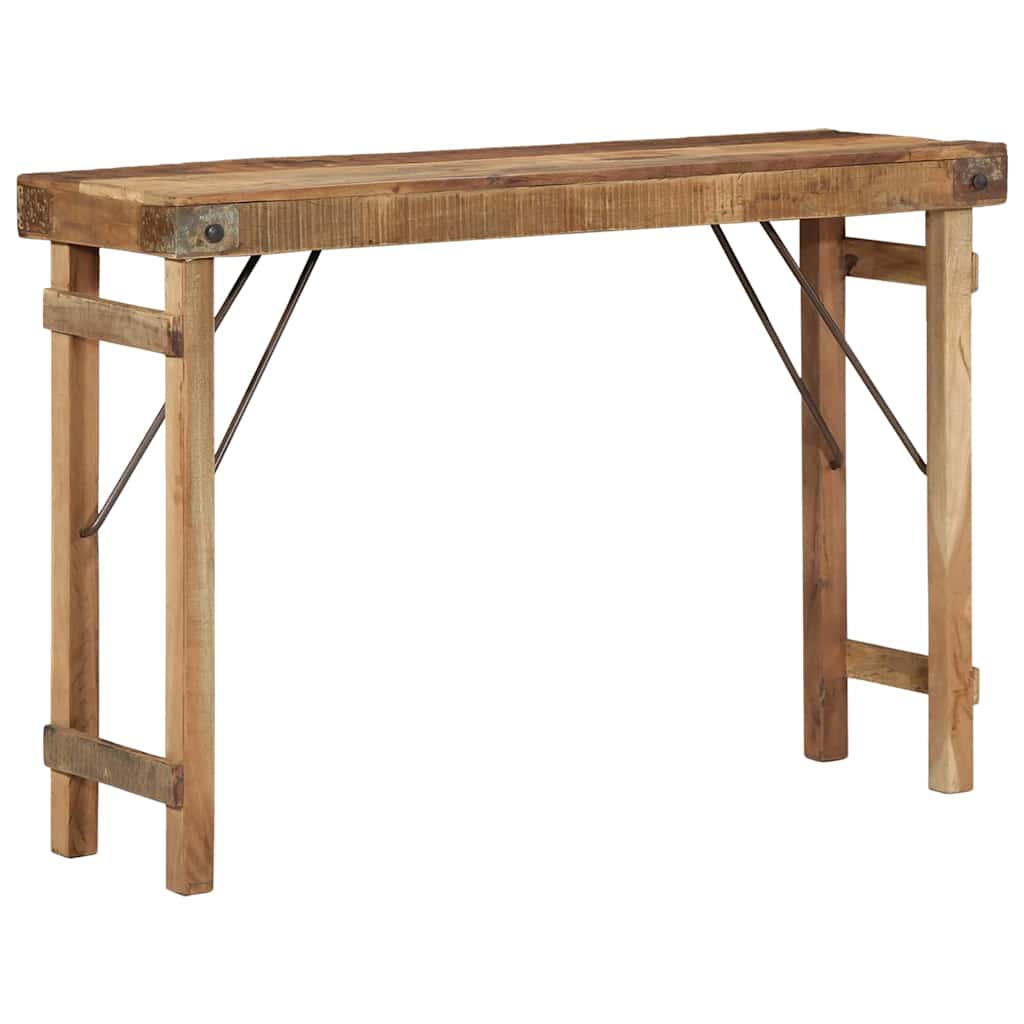vidaXL Beistelltisch Braun 110 x 35 x 76 cm Massives upgecyceltes Holz