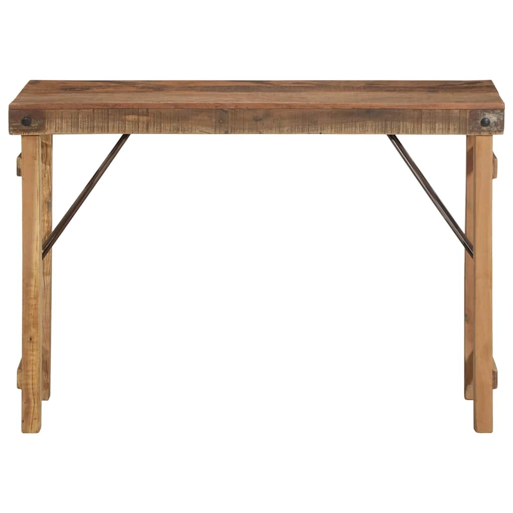 vidaXL Beistelltisch Braun 110 x 35 x 76 cm Massives upgecyceltes Holz