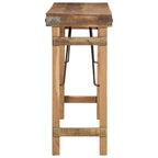 vidaXL Beistelltisch Braun 110 x 35 x 76 cm Massives upgecyceltes Holz