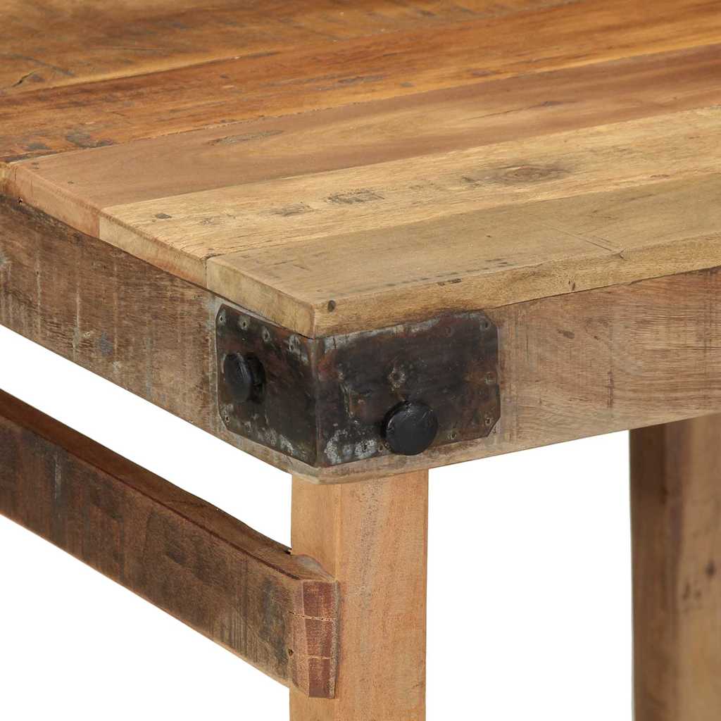 vidaXL Esstisch Braun 60 x 55 x 76 cm recyceltes Massivholz