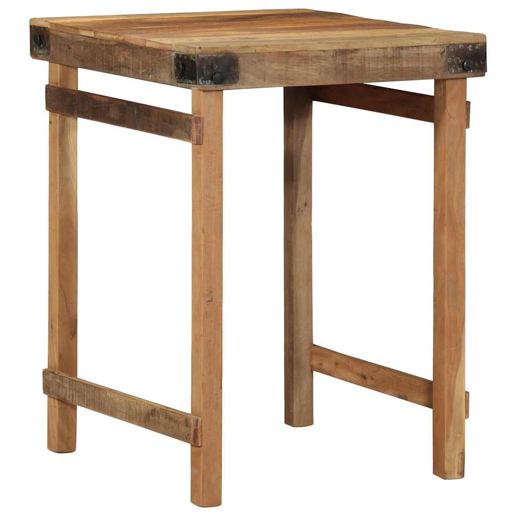 vidaXL Esstisch Braun 60 x 55 x 76 cm recyceltes Massivholz