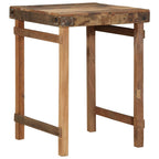 vidaXL Esstisch Braun 60 x 55 x 76 cm recyceltes Massivholz