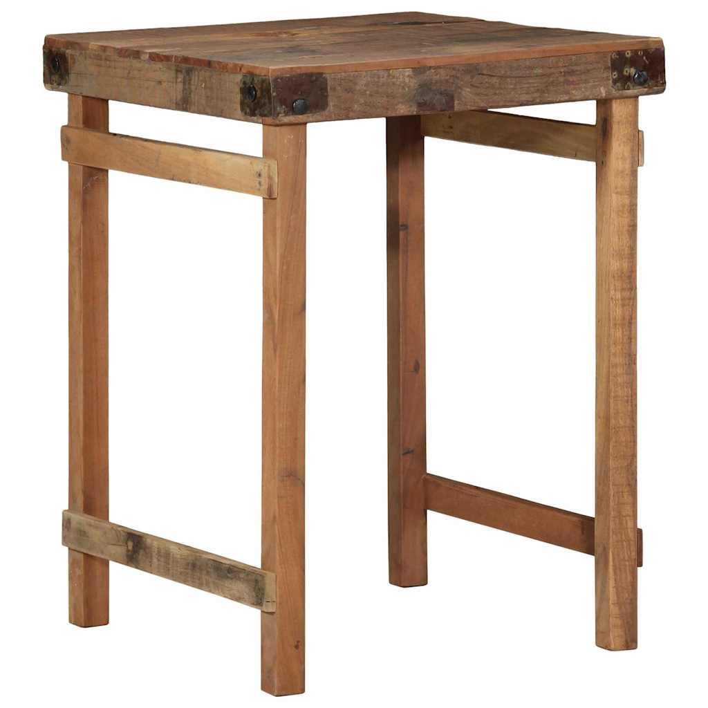 vidaXL Esstisch Braun 60 x 55 x 76 cm recyceltes Massivholz