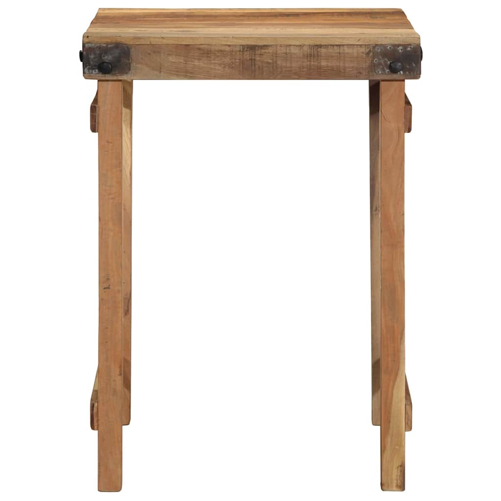 vidaXL Esstisch Braun 60 x 55 x 76 cm recyceltes Massivholz