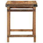 vidaXL Esstisch Braun 60 x 55 x 76 cm recyceltes Massivholz