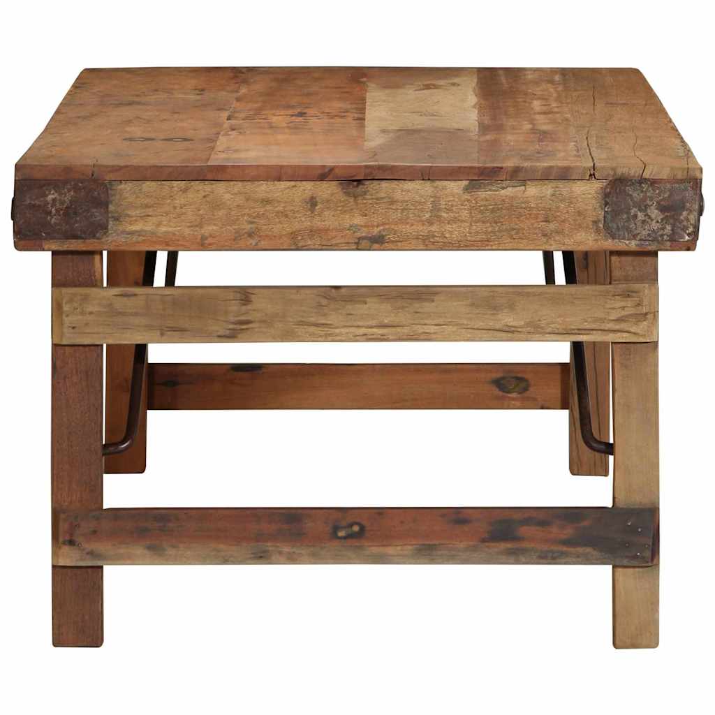 vidaXL Couchtisch Braun 110 x 55 x 40 cm Massives upgecyceltes Holz