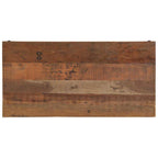 vidaXL Couchtisch Braun 110 x 55 x 40 cm Massives upgecyceltes Holz
