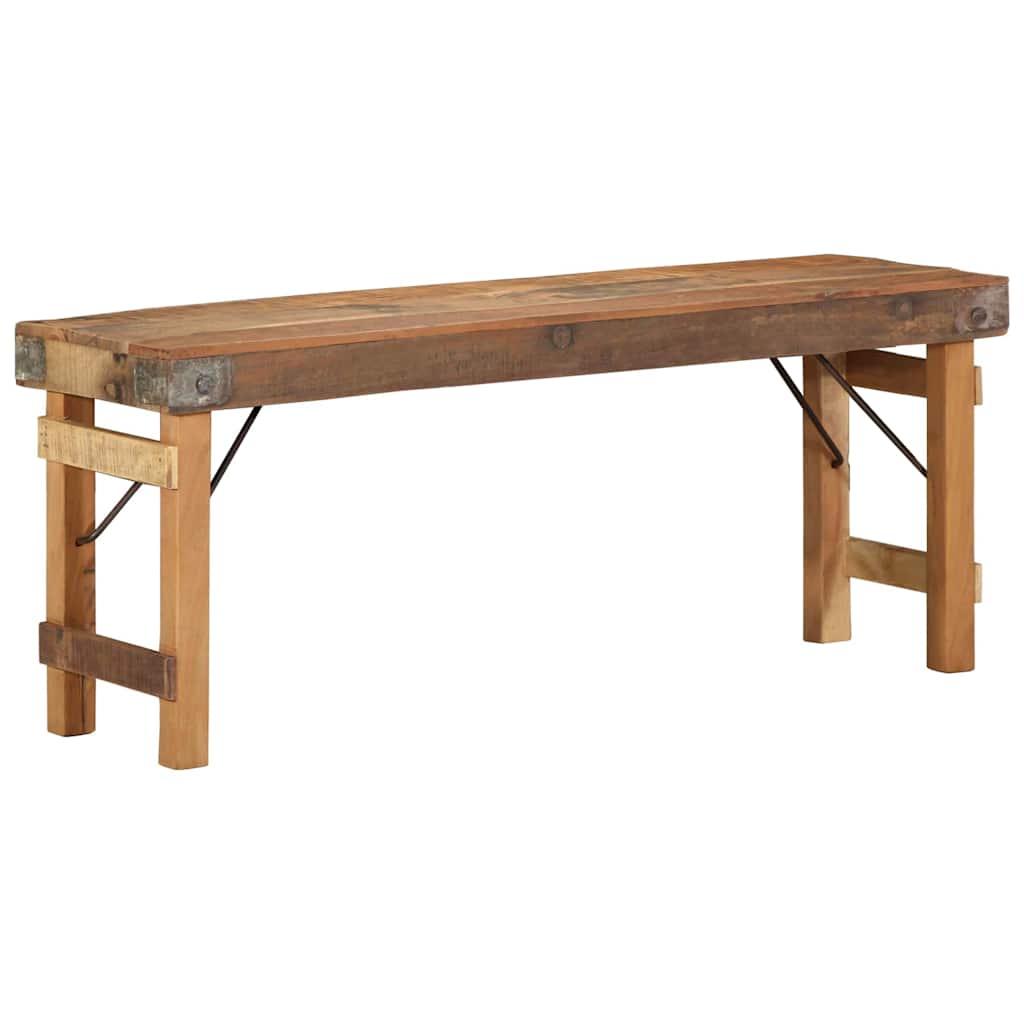 vidaXL Bank Natur 110 x 35 x 46 cm Wiederverwertetes altes Holz