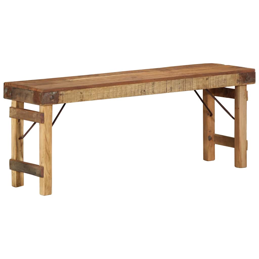 vidaXL Bank Natur 110 x 35 x 46 cm Wiederverwertetes altes Holz