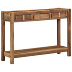 vidaXL Konsolentisch Braun 107 x 33 x 76 cm Massives upgecyceltes Holz