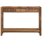 vidaXL Konsolentisch Braun 107 x 33 x 76 cm Massives upgecyceltes Holz