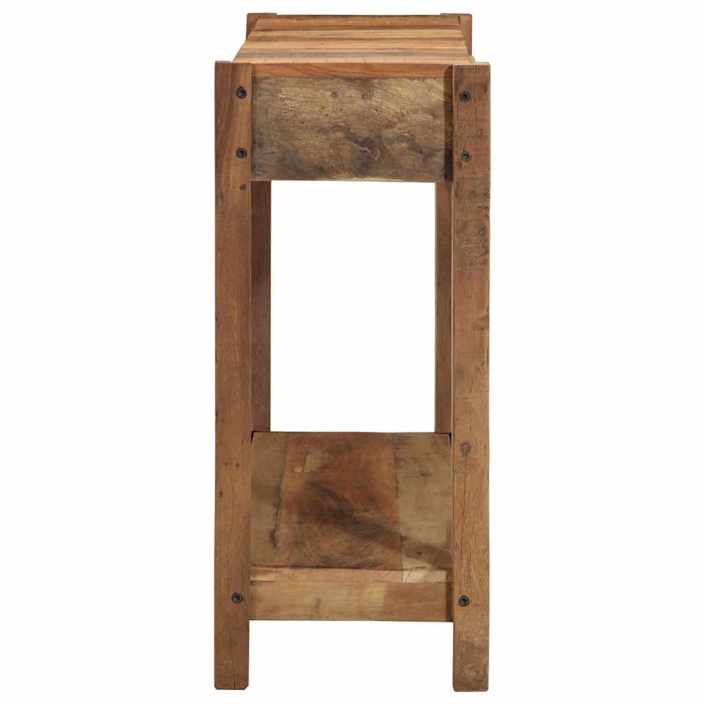 vidaXL Konsolentisch Braun 107 x 33 x 76 cm Massives upgecyceltes Holz