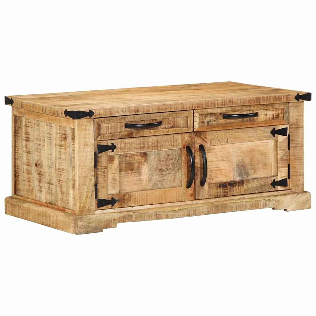 vidaXL Couchtisch Braun 90 x 50 x 40 cm Massivholz Mango