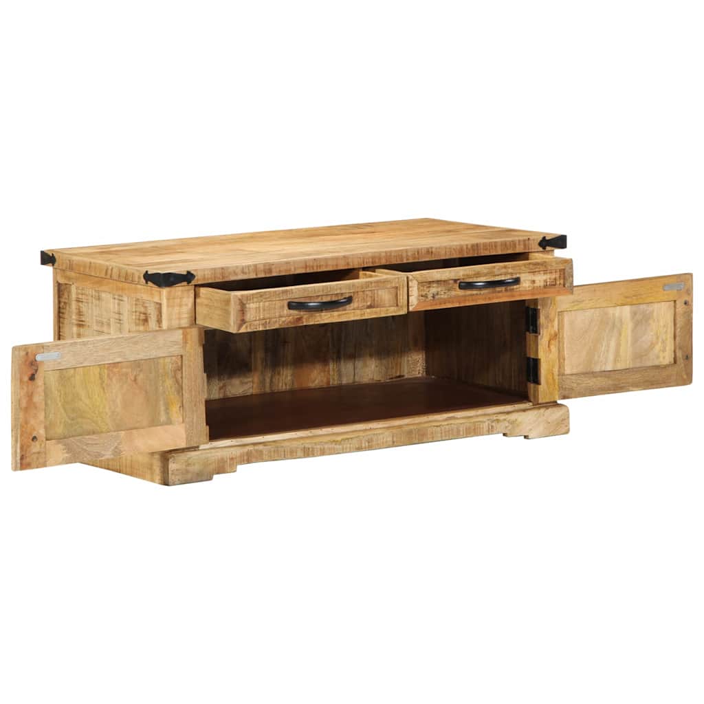 vidaXL Couchtisch Braun 90 x 50 x 40 cm Massivholz Mango