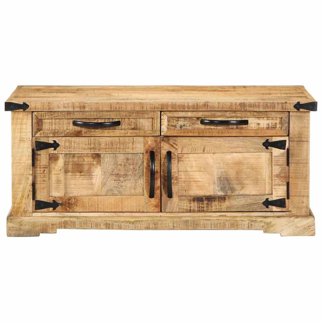vidaXL Couchtisch Braun 90 x 50 x 40 cm Massivholz Mango
