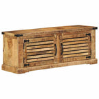 vidaXL Schuhschrank mit Regal Braun 110 x 38 x 45 cm Massivholz Mango