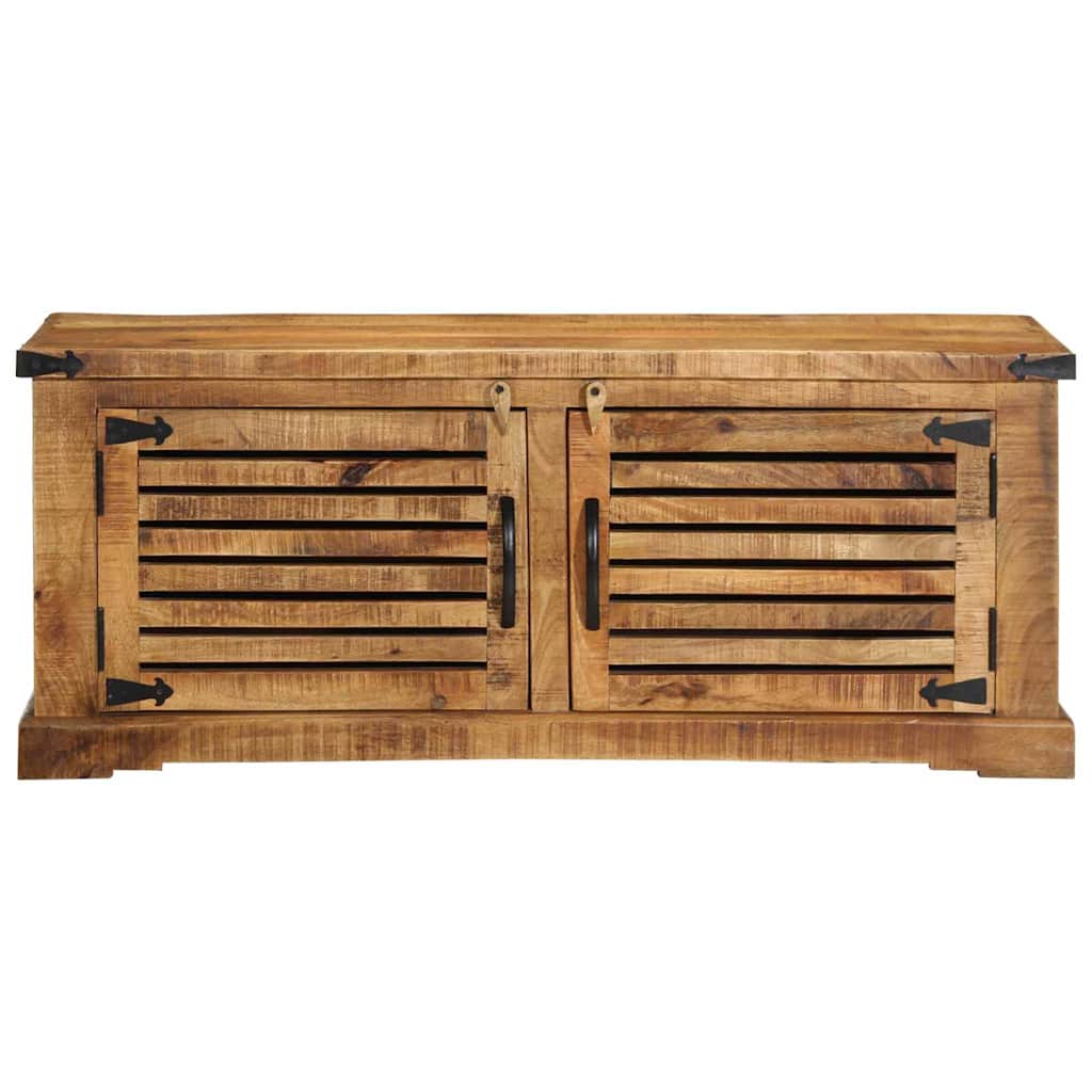 vidaXL Schuhschrank mit Regal Braun 110 x 38 x 45 cm Massivholz Mango