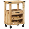 vidaXL Küchentrolley Braun 55 x 40 x 80 cm Massivholz Mango