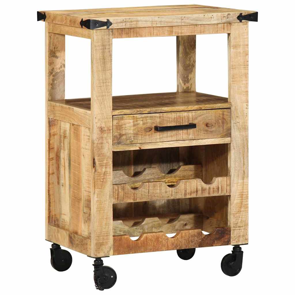 vidaXL Küchentrolley Braun 55 x 40 x 80 cm Massivholz Mango