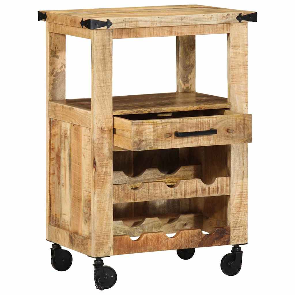 vidaXL Küchentrolley Braun 55 x 40 x 80 cm Massivholz Mango