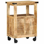 vidaXL Küchentrolley Braun 55 x 40 x 80 cm Massivholz Mango