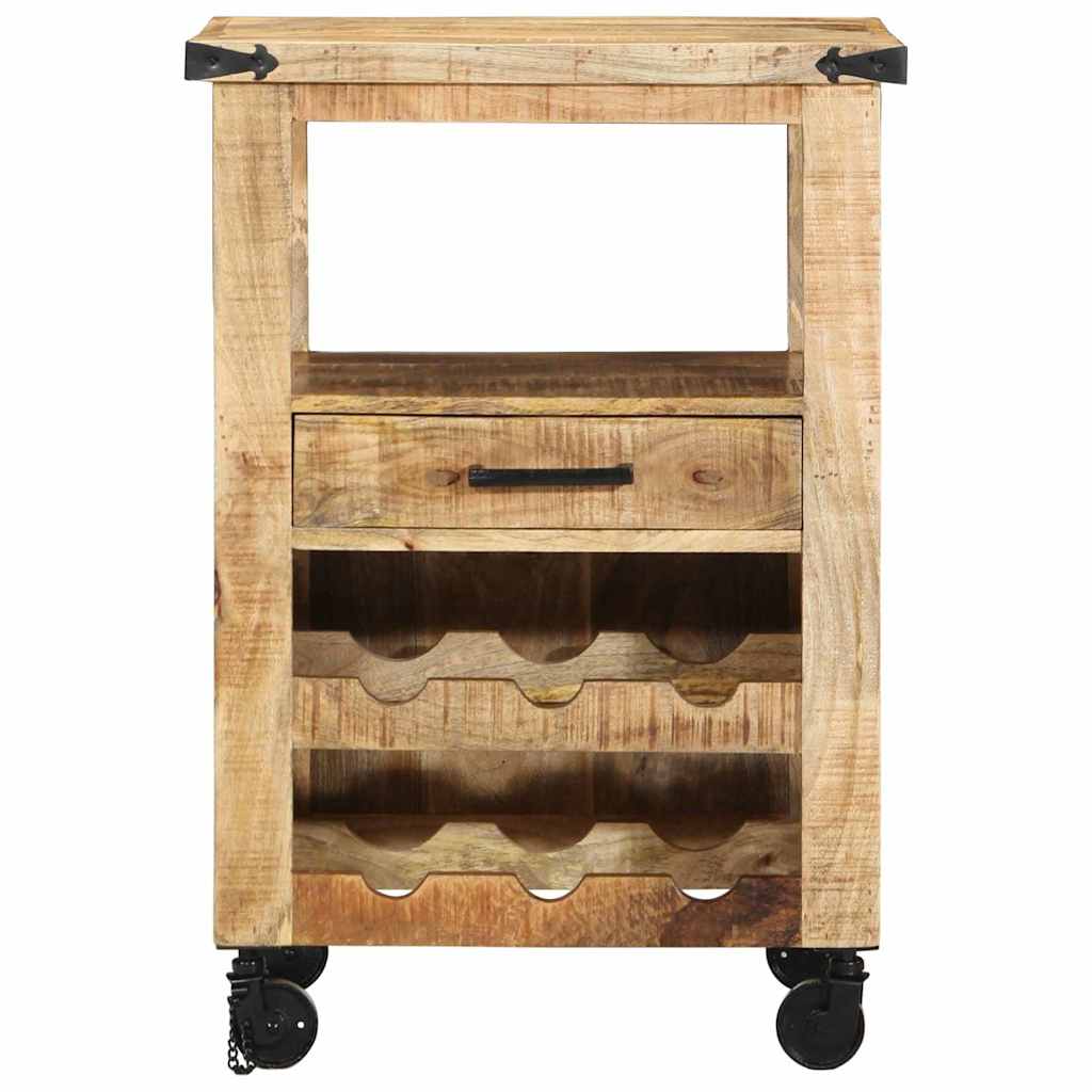 vidaXL Küchentrolley Braun 55 x 40 x 80 cm Massivholz Mango