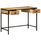 vidaXL Schreibtisch mit Schubladen mit Speicher Braun 105 x 50 x 75 cm