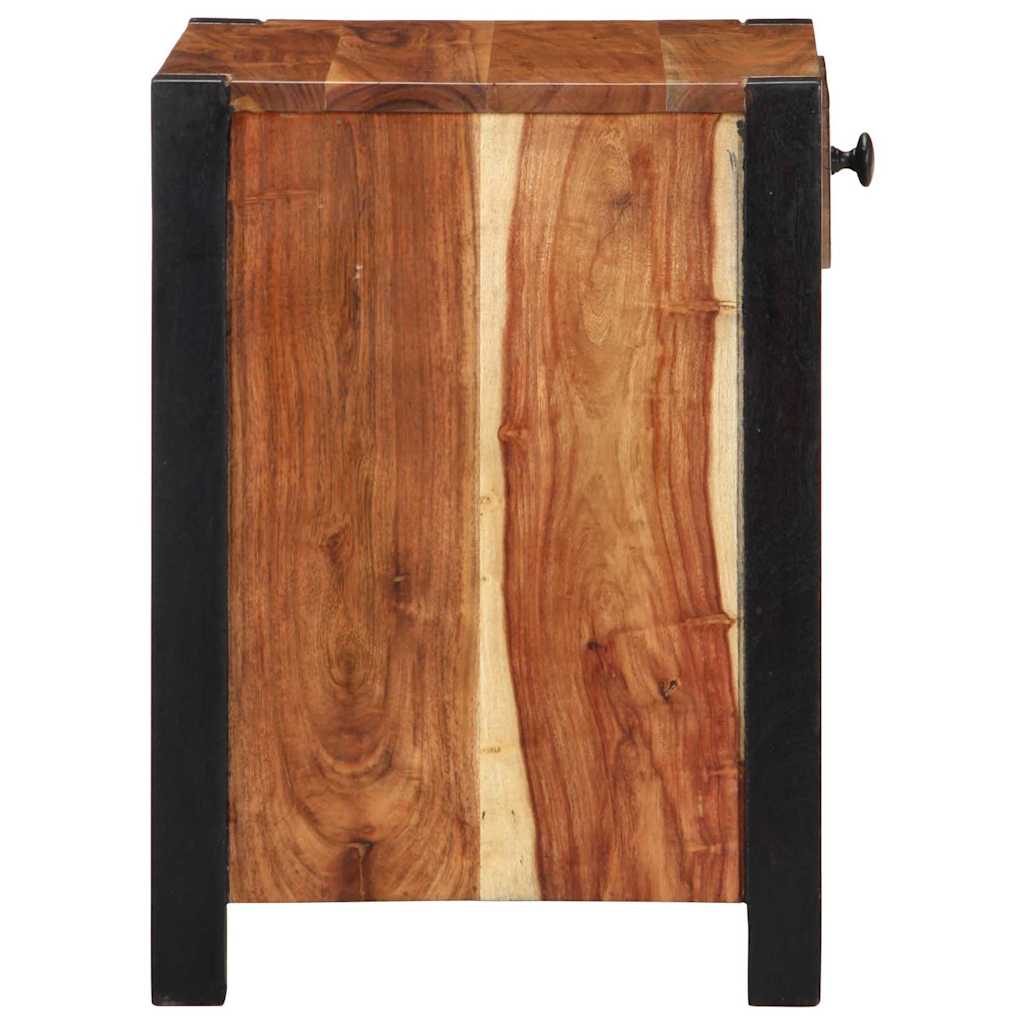 vidaXL Nachttisch Braun 40 x 35 x 50 cm Massivholz Akazie
