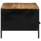 vidaXL Couchtisch Braun 90 x 50 x 40 cm Massives Mango Holz und Metall